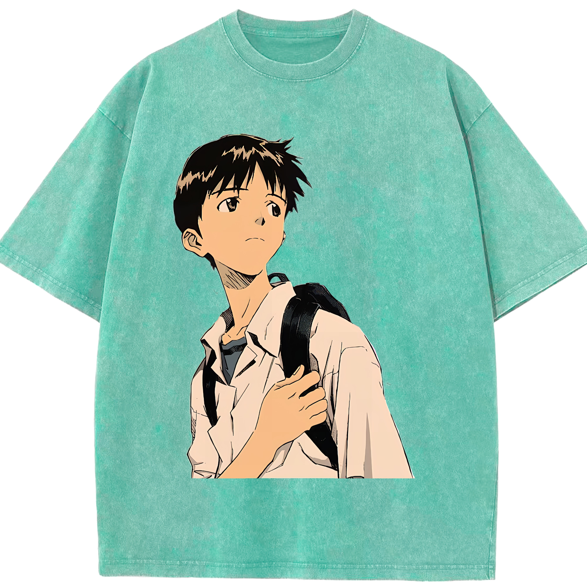 （画像用） EVA 新世紀エヴァンゲリオン 綿100% ヴィンテージ風 半袖Tシャツ（フロントプリント）